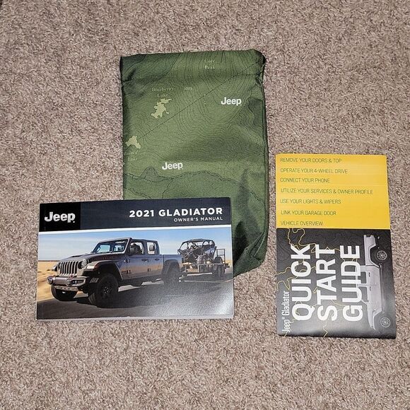 2021 Jeep Gladiator Owners Manual Set & Storage Pouch ~ New - Picture 3 of 5